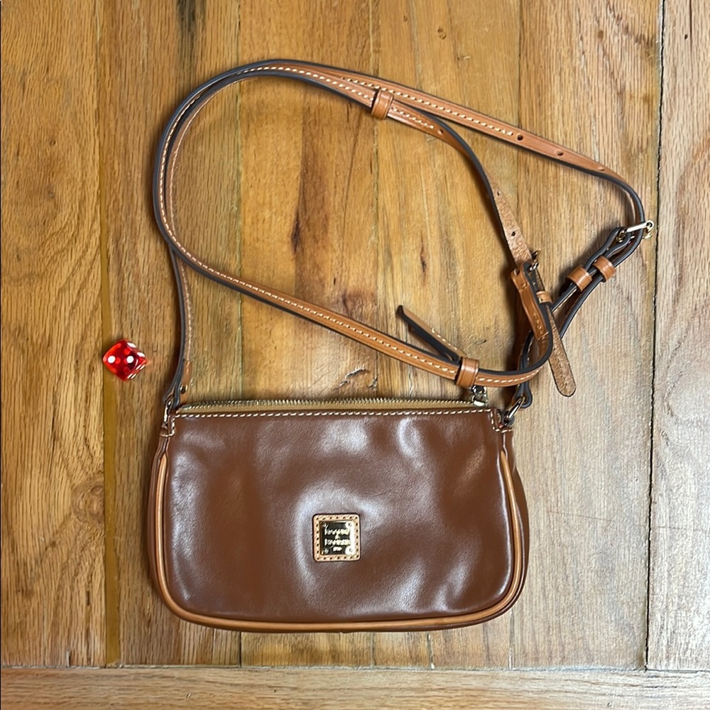 Dooney & Bourke Brown Leather Crossbody Bag